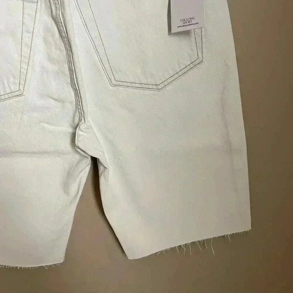 RE/DONE‎ The 80s Long Shorts Bleached White Size 28 - Picture 9 of 10
